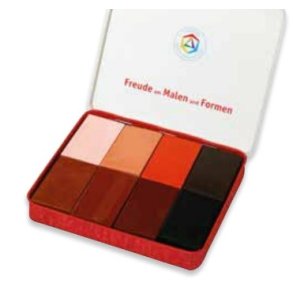 Stockmar blokke, 8 stk. i metalske - Verdensfarver