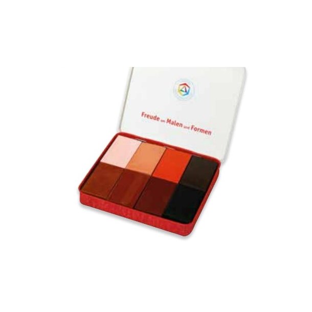 Stockmar blokke, 8 stk. i metalske - Verdensfarver