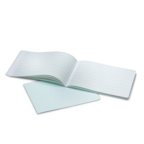 Skrivehfte Landskab A4<br />1 blank side, 1 skriveside<br />m/ hftet ryg