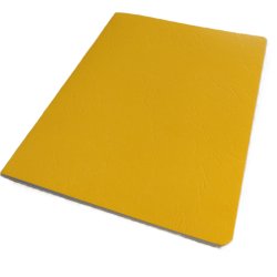 vehfte 21 x 16 cm<br />blanke sider m/mellemlgspapir, gul