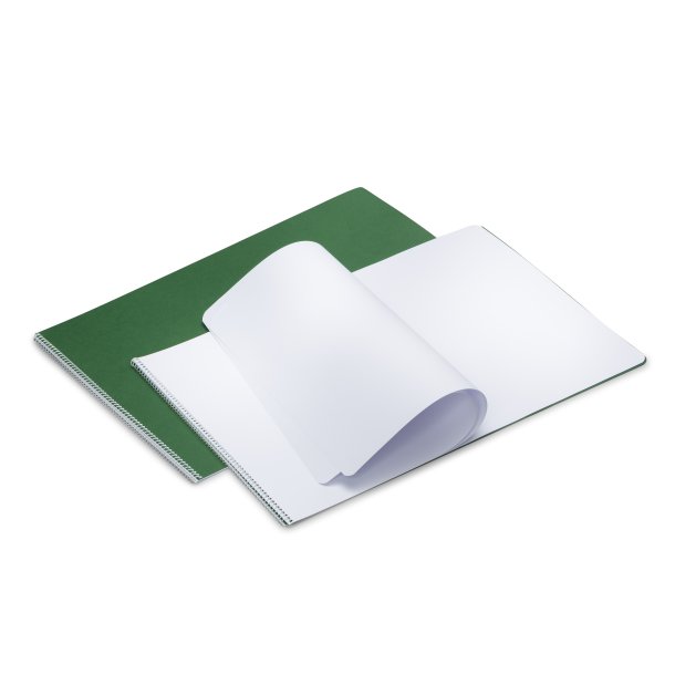 Periodehfte landskab<br />48 x 32 cm, spiralryg<br />u/ mellemlgspapir