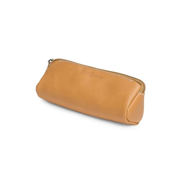 Lder skolepenalhus - natur (rund)