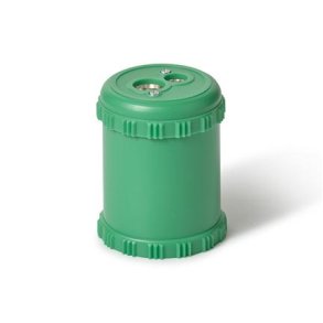 Dobbelt blyantspidser til farveblyanter 2 huller - grn