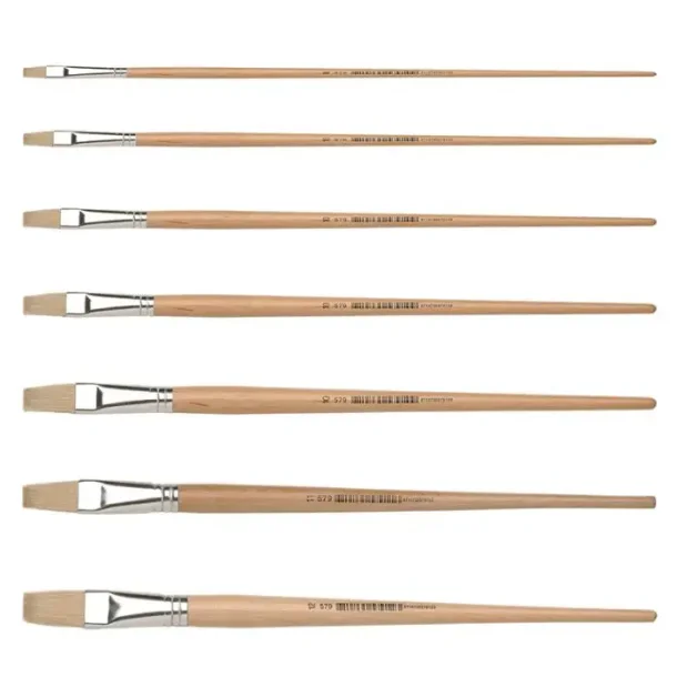 Pensel - svinehr m/ flad ende