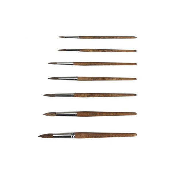 Pensel - kohr m/ rund spids