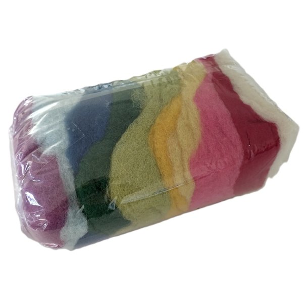 Plantefarvet Merino uld - 10 ass. farver<br />100 gram