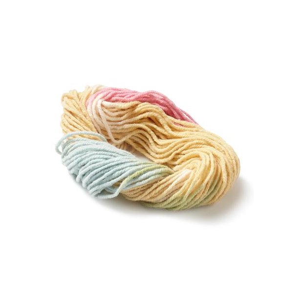 3-trds uld, plantefarvet - pastel