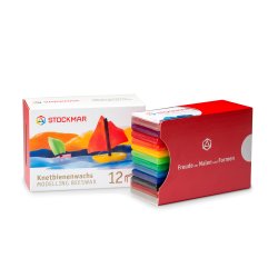 Stockmar modellerbivoks i 12 ass. farver