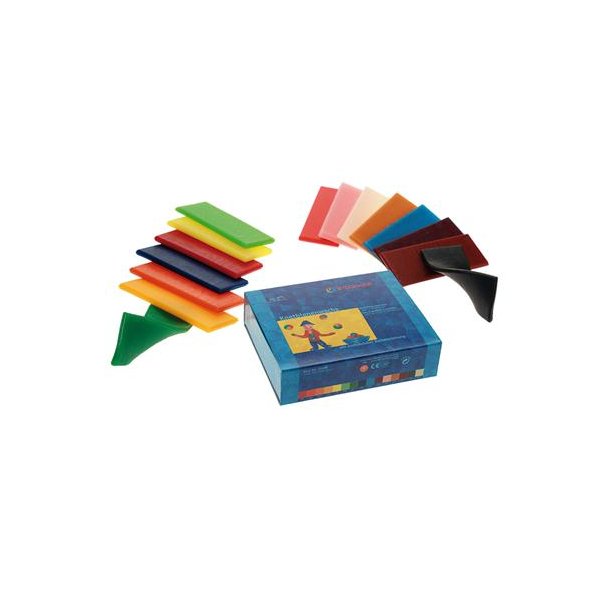 Stockmar modellerbivoks i 15 ass. farver