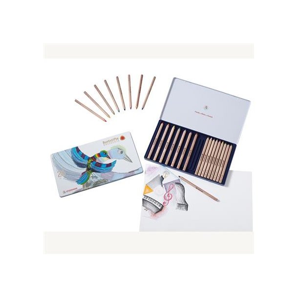 Stockmar Farveblyanter trekantet - Ass. 24+1