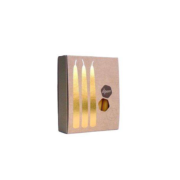 Julelys af bivoks - 20 stk.