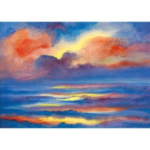 Postkort - Solnedgang