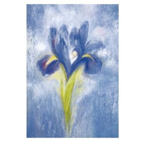 Dobbelt postkort m/ kuvert<br />Baby i blomst