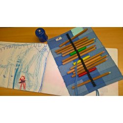 "Roll-up" penalhus til 24 farvegiganter - bl