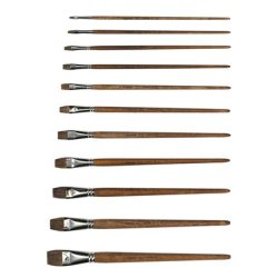 Pensel - kohr m/ flad ende