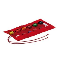 "Roll-up" penalhus til 12 farveblokke - rd